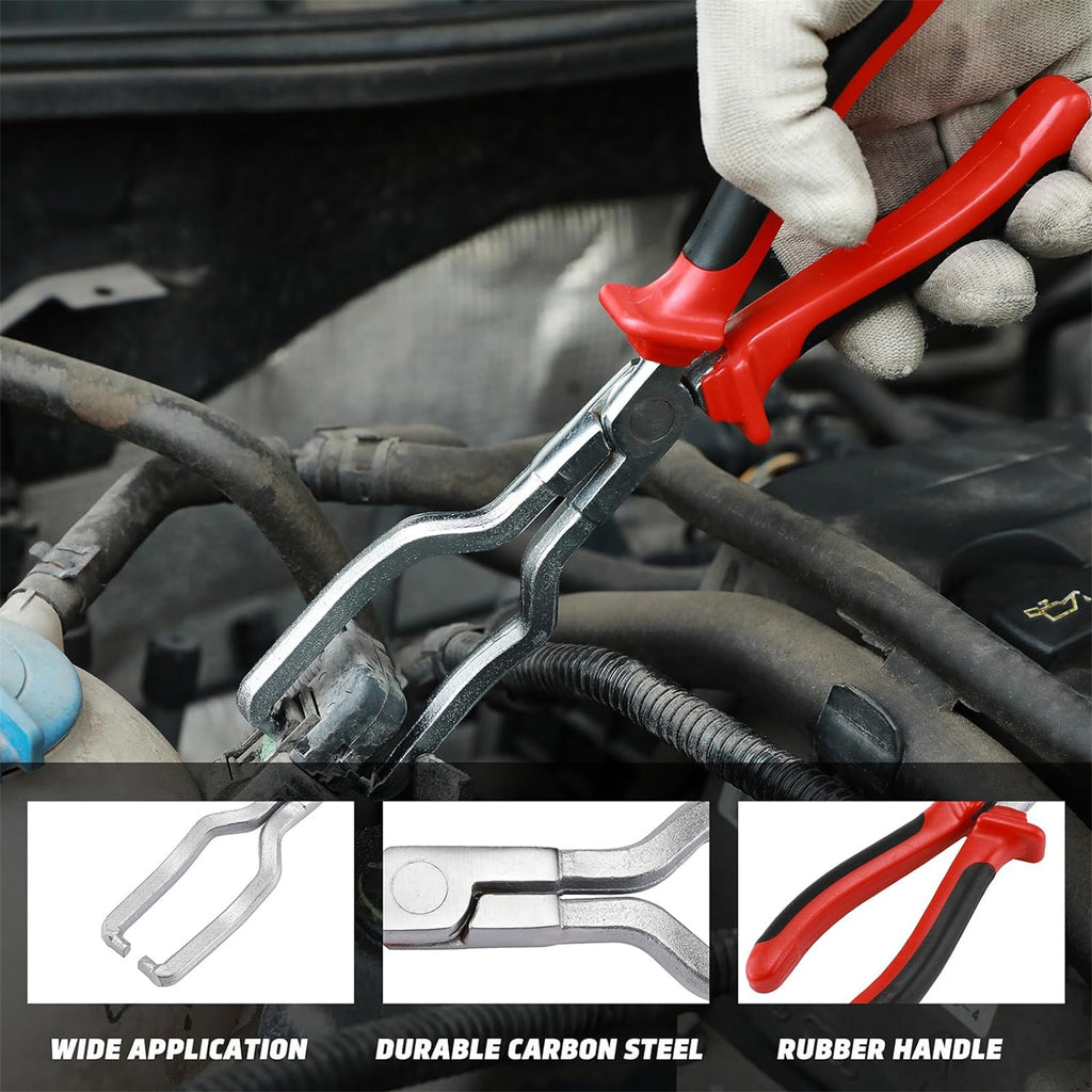 Fuel Line Pliers Gasoline Pipe Joint Fittings Caliper Filter Hose Release Disconnect Special Petrol Clamp Car Repair Tool as shown