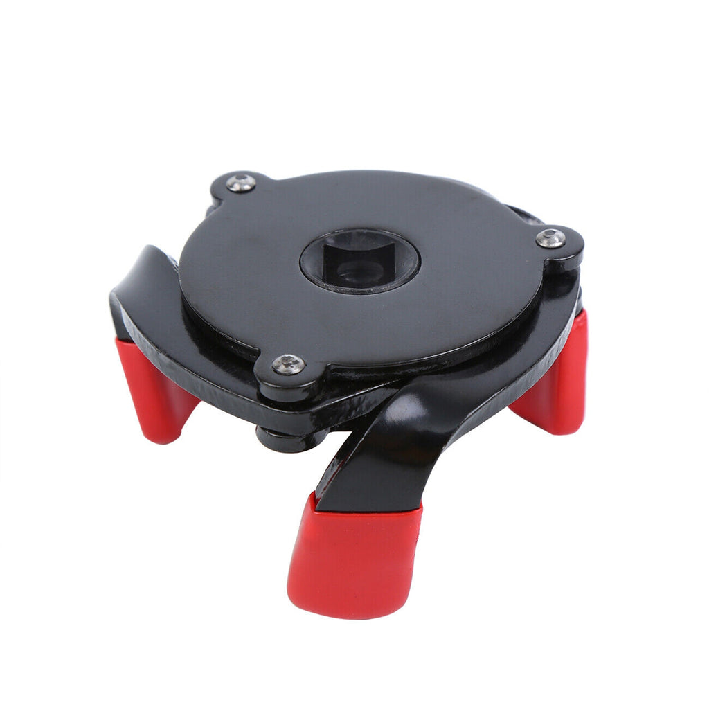 Oil Filter Wrench 3 Jaws Oil Filter Removal Tool With Built-in 3/8-inch Square Driver Universal Adjustable Oil Filter Wrench For Cars Buses anti-slip filter wrench