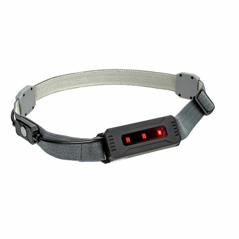 Mini Portable Led Headlight 350 Lumens Usb Charging Outdoor Running Fishing Head Torch Headlamp black