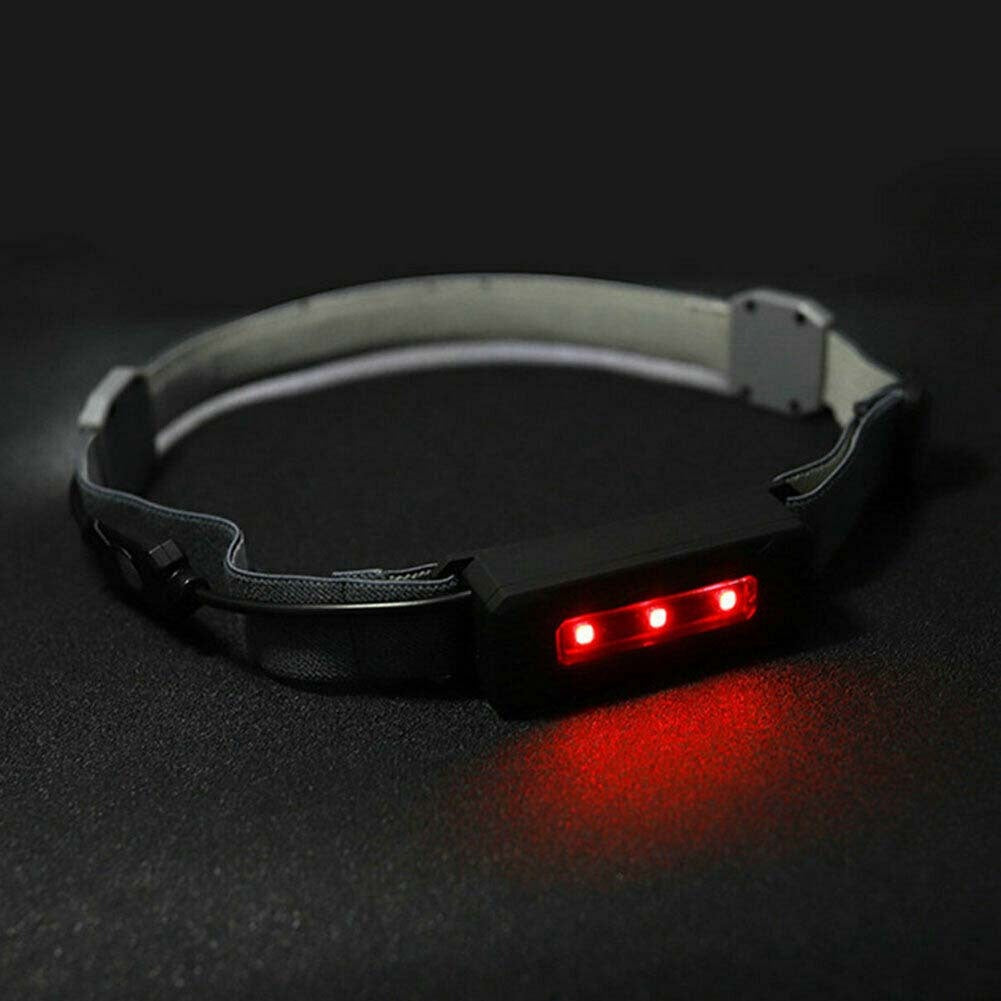 Mini Portable Led Headlight 350 Lumens Usb Charging Outdoor Running Fishing Head Torch Headlamp black