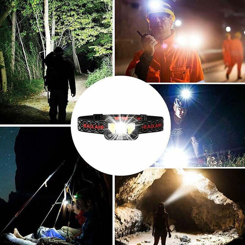 Powerful Mini Led Headlamp Multifunctional Lightweight Cob Flashlight Torch Headlight For Camping Fishing W826A