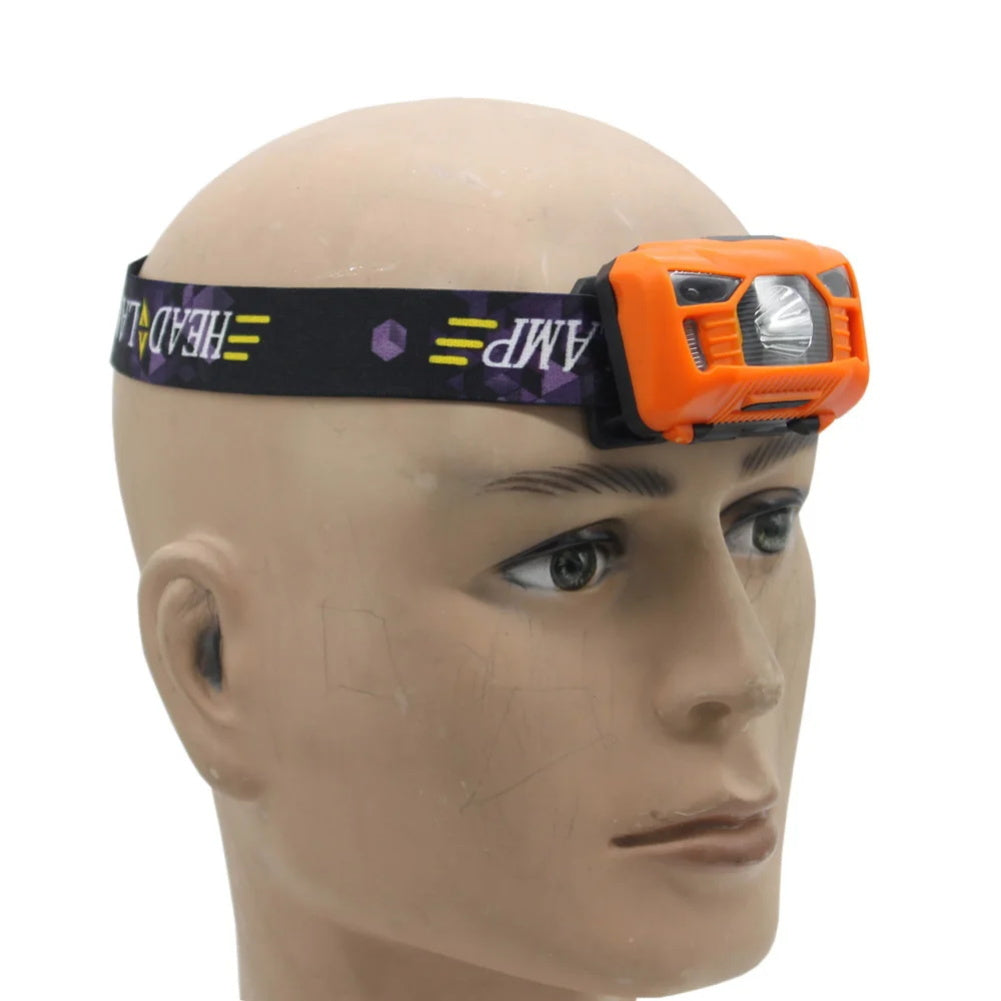 Q5 Helmet Light USB Charging Signal Light Sensor Headlamp For Hunting Fishing Waterproof For M88 Mich Holder Headlight green