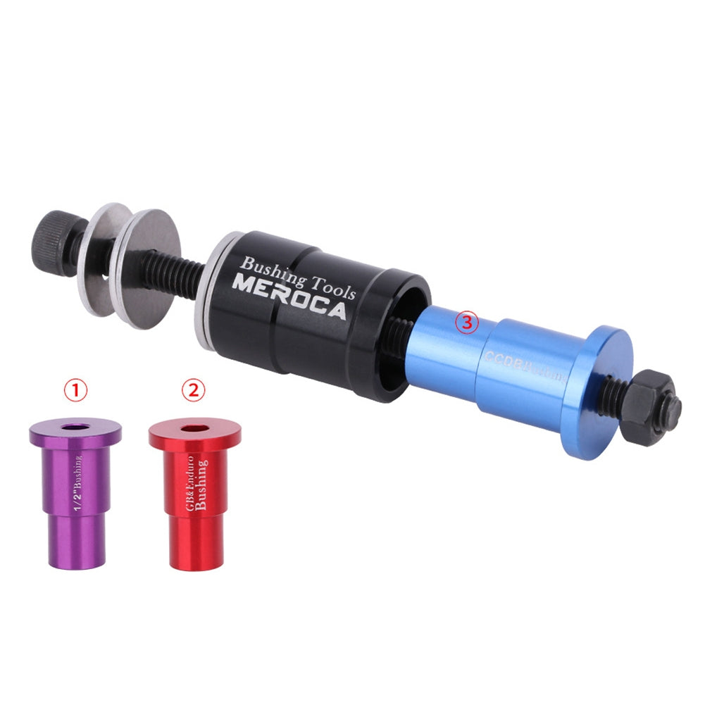 Bushing Removal Tool Aluminum Alloy Bushing Press-in Installation Bicycle Bike Shock Absorber Removal Wrench black