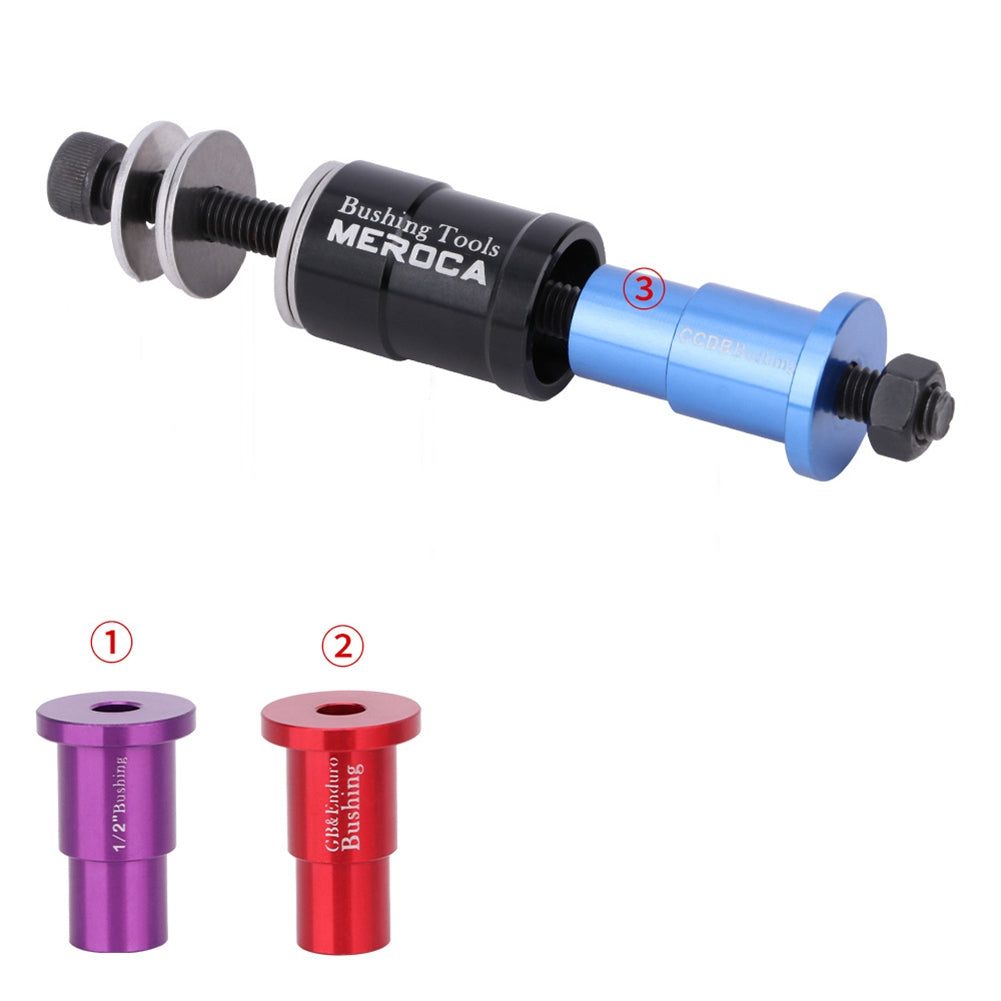 Bushing Removal Tool Aluminum Alloy Bushing Press-in Installation Bicycle Bike Shock Absorber Removal Wrench black