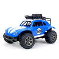 1:18 High-speed Off-road RC Car Toy 2.4g Rechargeable Classic Car Model Toy without headlights Blue
