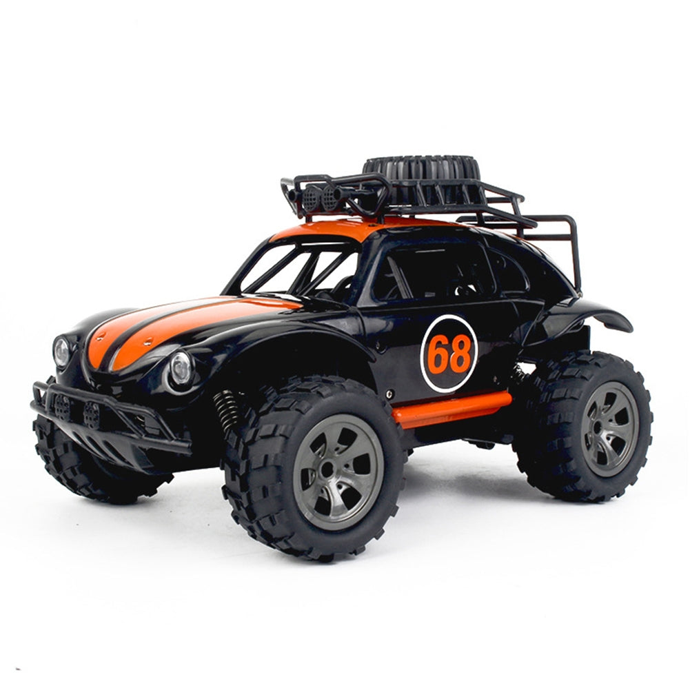 1:18 High-speed Off-road RC Car Toy 2.4g Rechargeable Classic Car Model Toy without headlights Blue