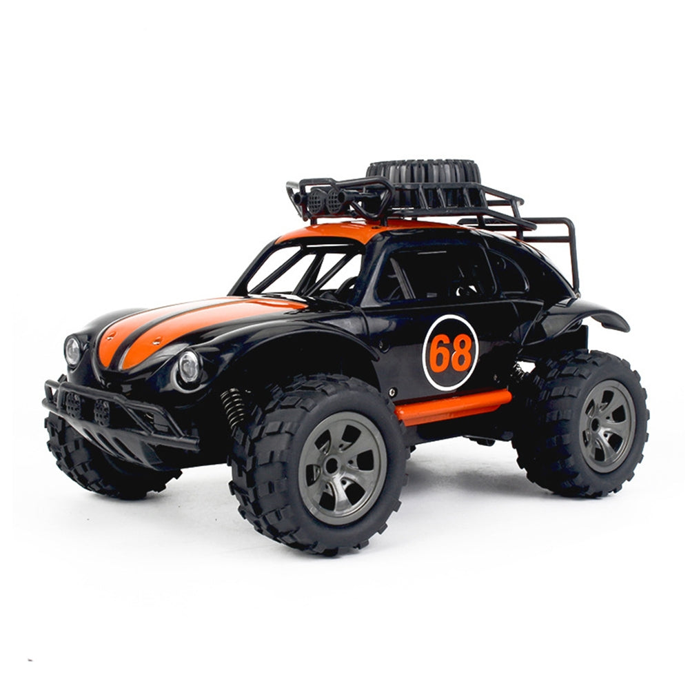 1:18 High-speed Off-road RC Car Toy 2.4g Rechargeable Classic Car Model Toy without headlights Black