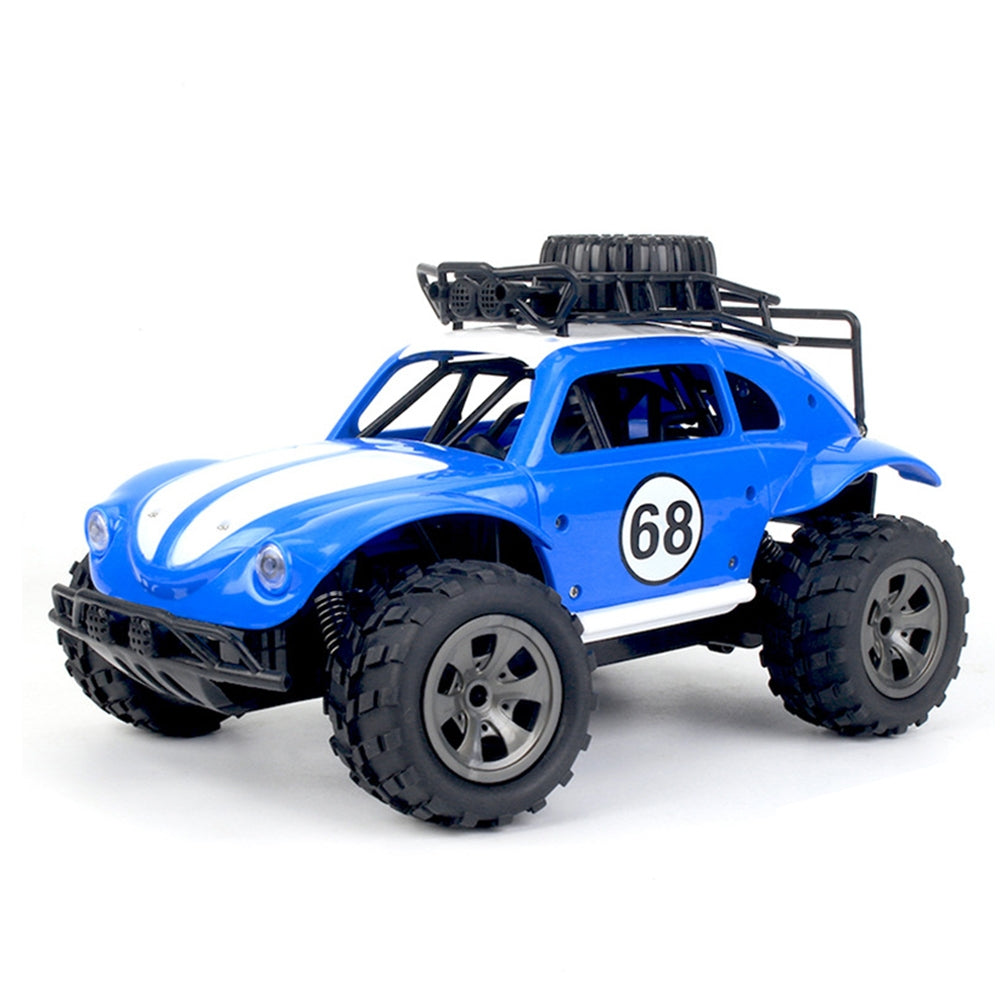 1:18 High-speed Off-road RC Car Toy 2.4g Rechargeable Classic Car Model Toy without headlights Silver