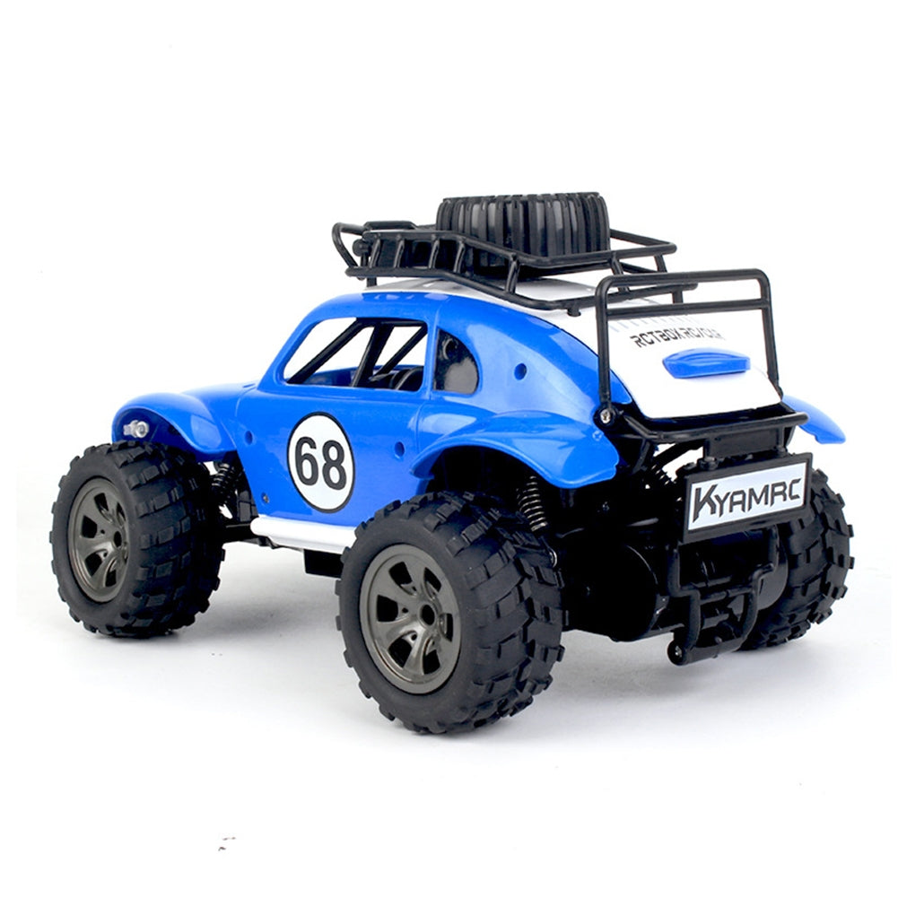 1:18 High-speed Off-road RC Car Toy 2.4g Rechargeable Classic Car Model Toy without headlights Silver