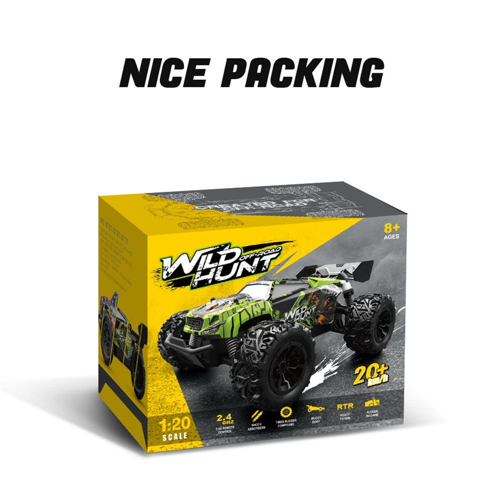 2.4g Remote Control Car 4wd Rc Drift Car 20km/h Power Motor Independent Shock Absorber Anti-crash Rc Vehicle S767-blue 1:20