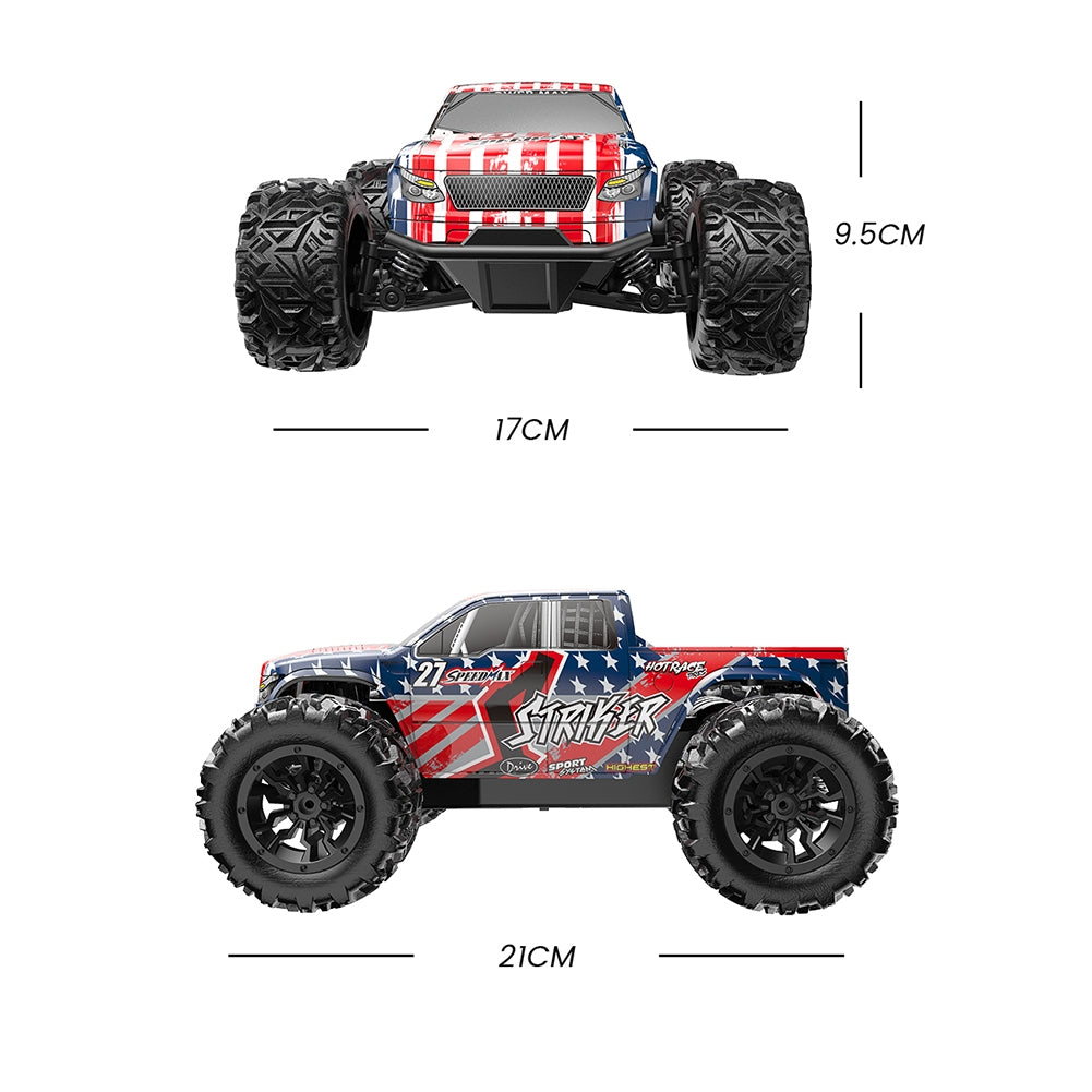2.4g Remote Control Car 4wd Rc Drift Car 20km/h Power Motor Independent Shock Absorber Anti-crash Rc Vehicle S767-blue 1:20
