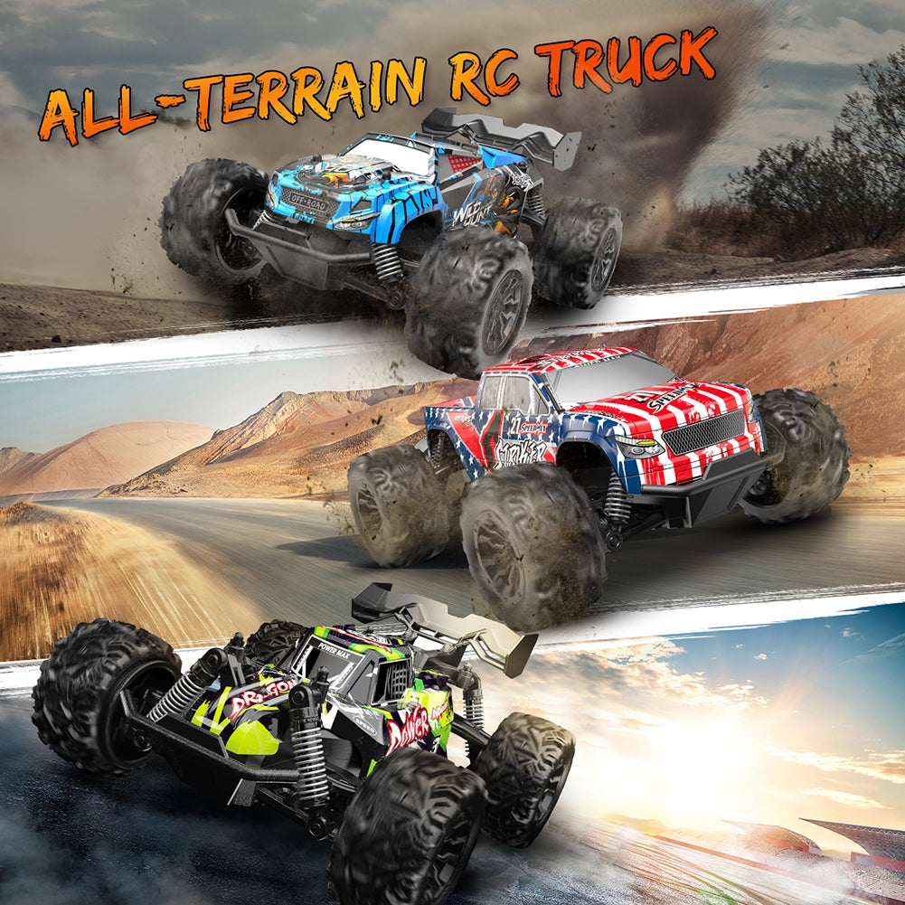 2.4g Remote Control Car 4wd Rc Drift Car 20km/h Power Motor Independent Shock Absorber Anti-crash Rc Vehicle S757-green 1:20