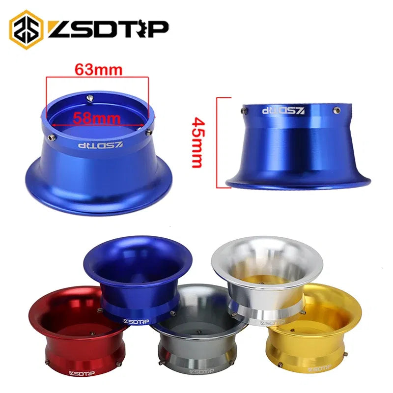 Color: Gold - ZSDTRP 63mm Motorcycle Modified Carburetor Air Filter Cup The Wind Cup Horn Cup for PWK Keihin 34 36 38 40 42mm Carburtor