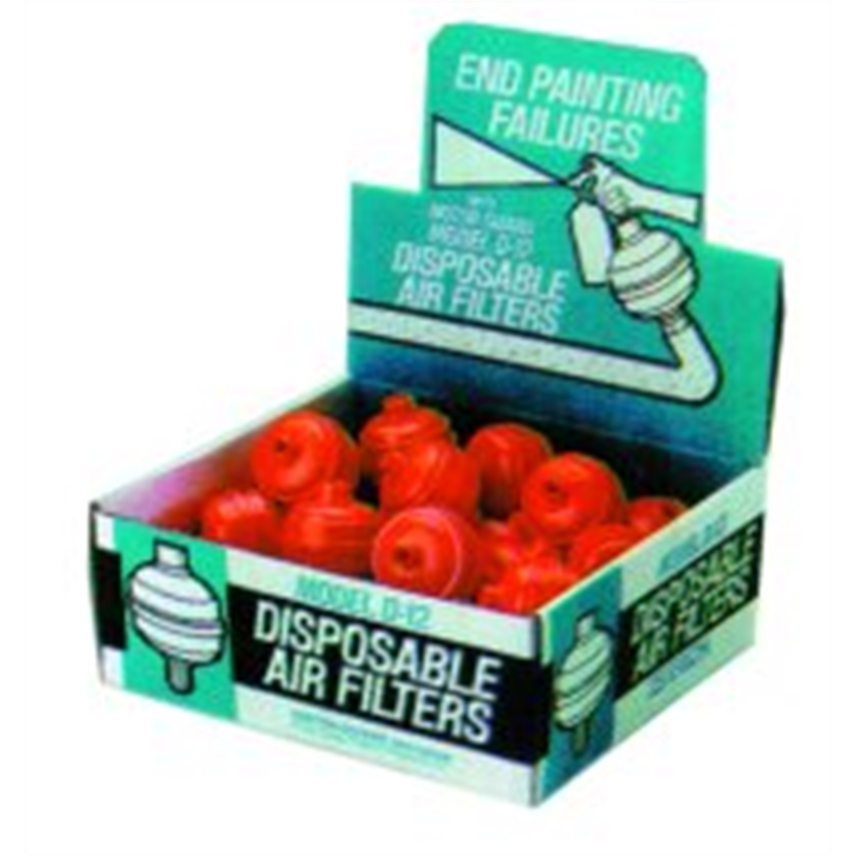 Motor Guard 25 Pack Filter Air In-Line Counter Display Jar