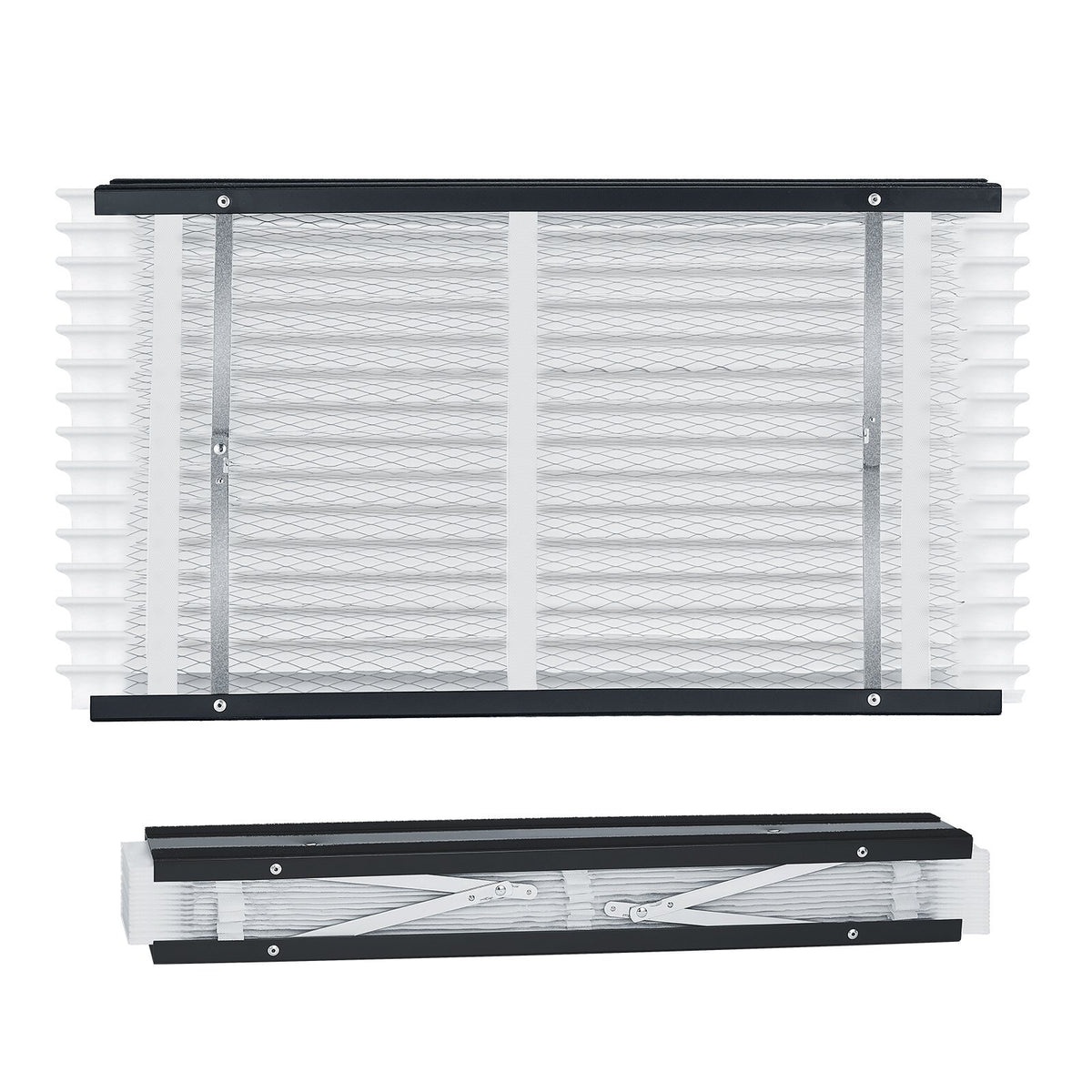 16 x 28 x 4 Furnace Filter, MERV 11 HVAC Ac Filters,12-Month Electrostatic Pleated Air Conditioner Filters, 2-Pack (Actual Size: 16.34 x 27.76 x 3.98 Inch) for Capturing Dust, Smog, Pet Dander