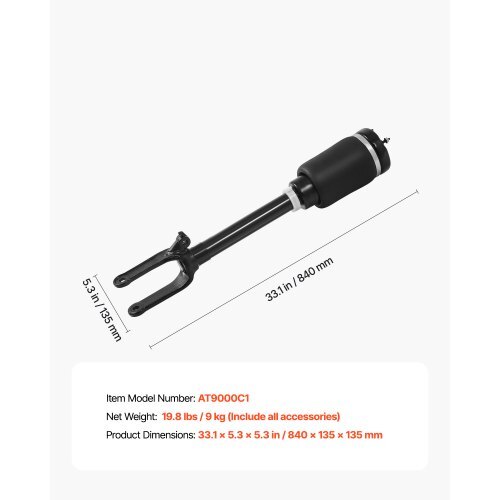 Front Air Suspension Struts Shock Absorbers, Compatible With Mercedes Benz W164 Front Without ADS (2005-2011) GL350 GL450, Replacement for 1643204513 1643206113 1643204313 1643204413 1643204613