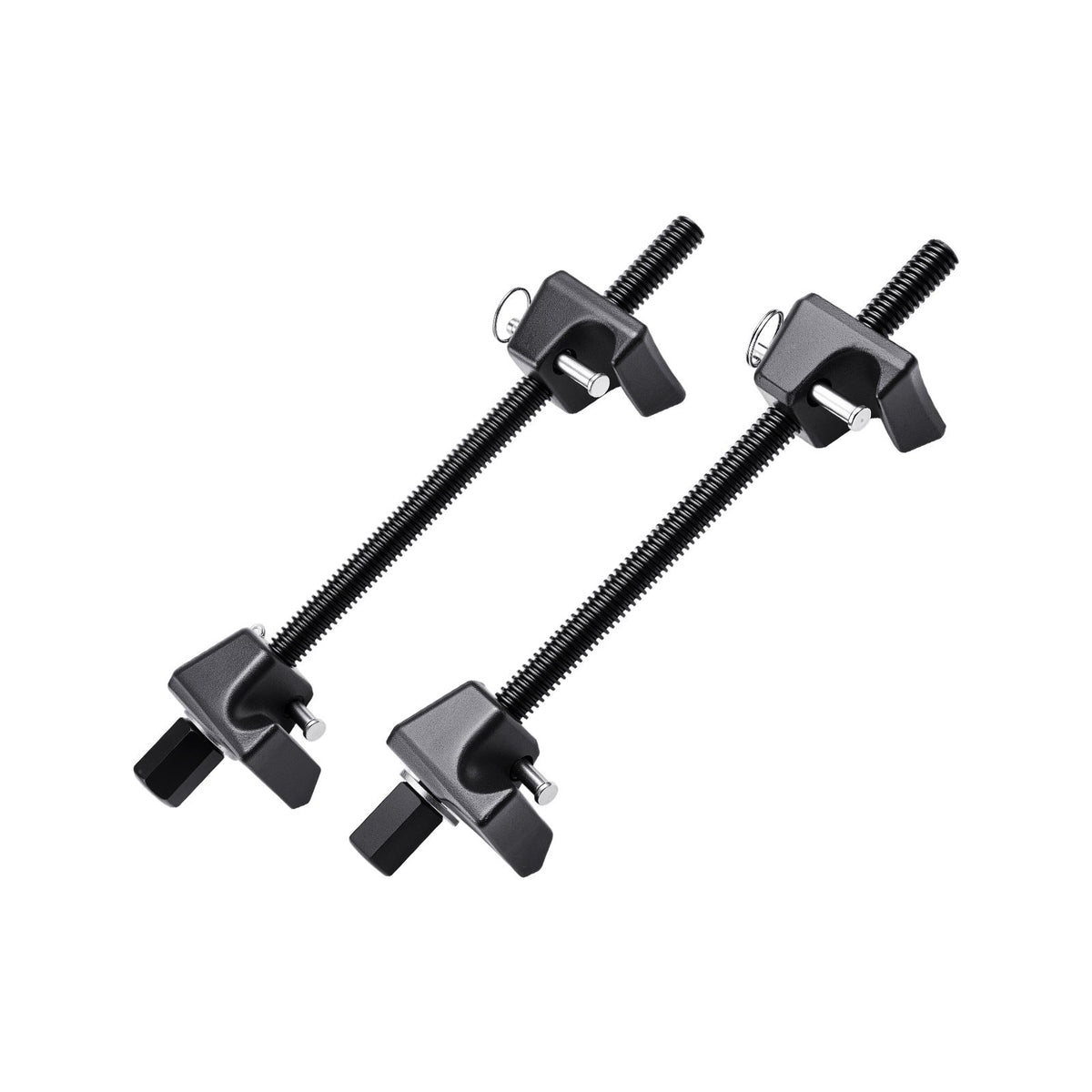Strut Spring Compressor, 2 Pack, Heavy Duty Coil Spring Compressor Tool with 10.4 Inches(256 mm) Range, Compatible with 0.86 inches(22 mm) Hex Sockets, Fit for Car Truck Motorcycle, Black