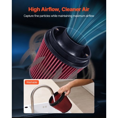 Cold Air Intake, 3.5 Inch Cold Air Intake System + Heat Shield Compatible with 2011-2023 Dodge Challenger/Charger with 3.6L V6 Engine, High Flow Filter Kit Improve Horsepower/Throttle Response