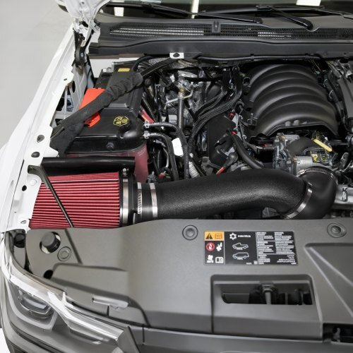 Cold Air Intake, 3.9 Inch Cold Air Intake System + Heat Shield Compatible with 1999-2006 Chevy Silverado/GMC Sierra 1500 V8 4.8L/5.3L, High Flow Filter Kit Improve Horsepower, Throttle Response