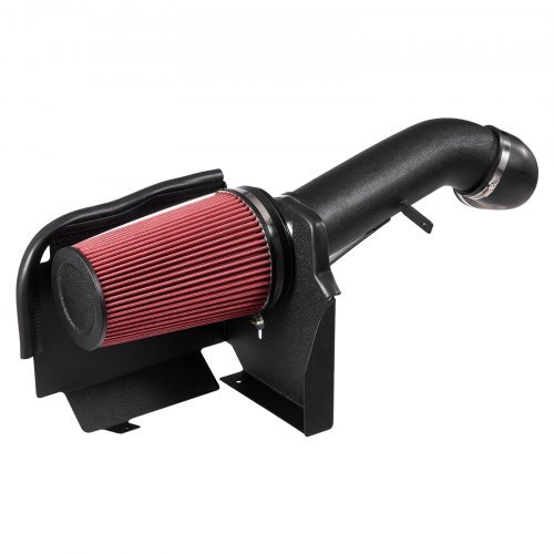 Cold Air Intake, 3.9 Inch Cold Air Intake System + Heat Shield Compatible with 1999-2006 Chevy Silverado/GMC Sierra 1500 V8 4.8L/5.3L, High Flow Filter Kit Improve Horsepower, Throttle Response