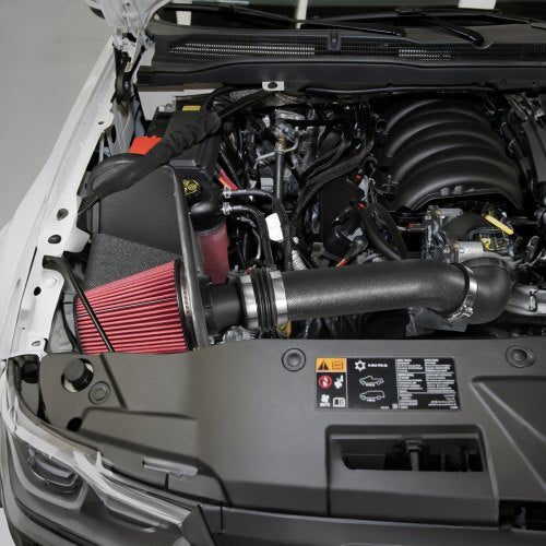 Cold Air Intake, 3.5 Inch Cold Air Intake System + Heat Shield Compatible with 2007-2008 Cadillac Escalade, Chevy Silverado/Suburban, GMC Sierra/Yukon, High Flow Filter Kit Improve Horsepower