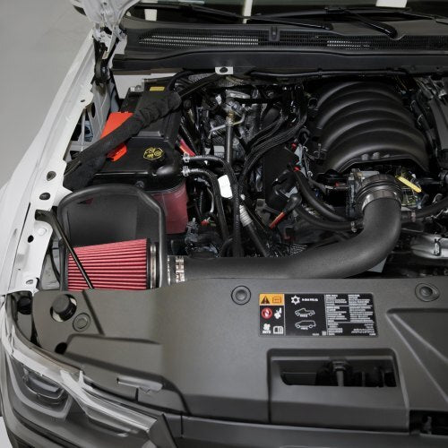 Cold Air Intake, 3.5 Inch Cold Air Intake System + Heat Shield Compatible with 2014-2018 Chevy Silverado/GMC Sierra, 2015-2020 Cadillac Escalade 6.2L, High Flow Filter Kit Improved Horsepower