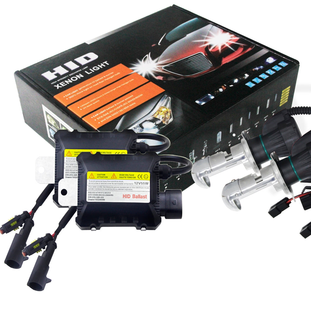 2pcs 55W H4 HID Bi-Xenon HI/LOW Headlight Bulbs Conversion KIT 3000-12000K
