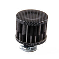 12mm Air Filter Motorcycle Turbo Vent Crankcase Breather Electroplate Black and White