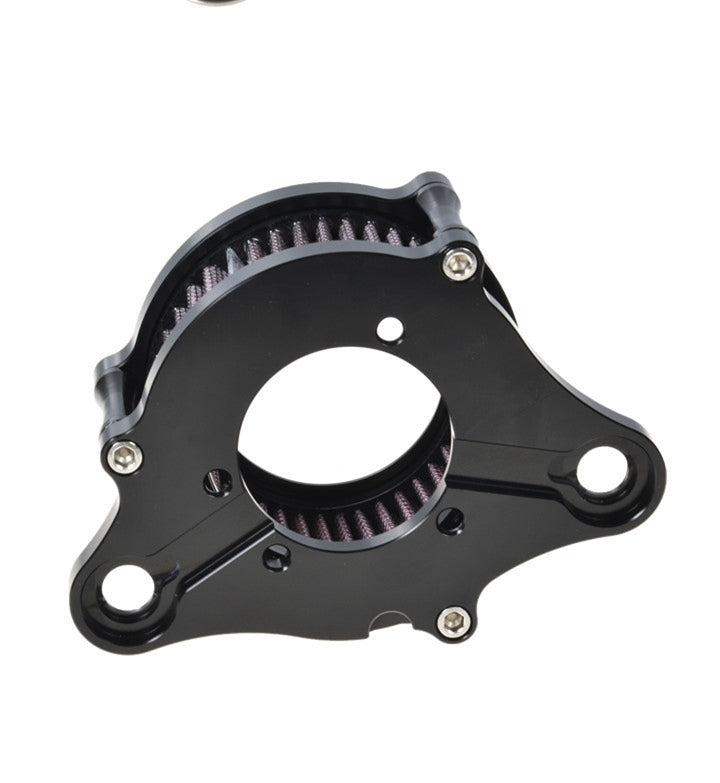 Aluminum Alloy Air Cleaner Intake Filter System Kit for  Sportster XL883 1200 Black
