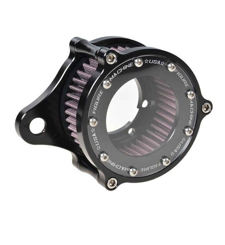 Aluminum Alloy Air Cleaner Intake Filter System Kit for  Sportster XL883 1200 Black