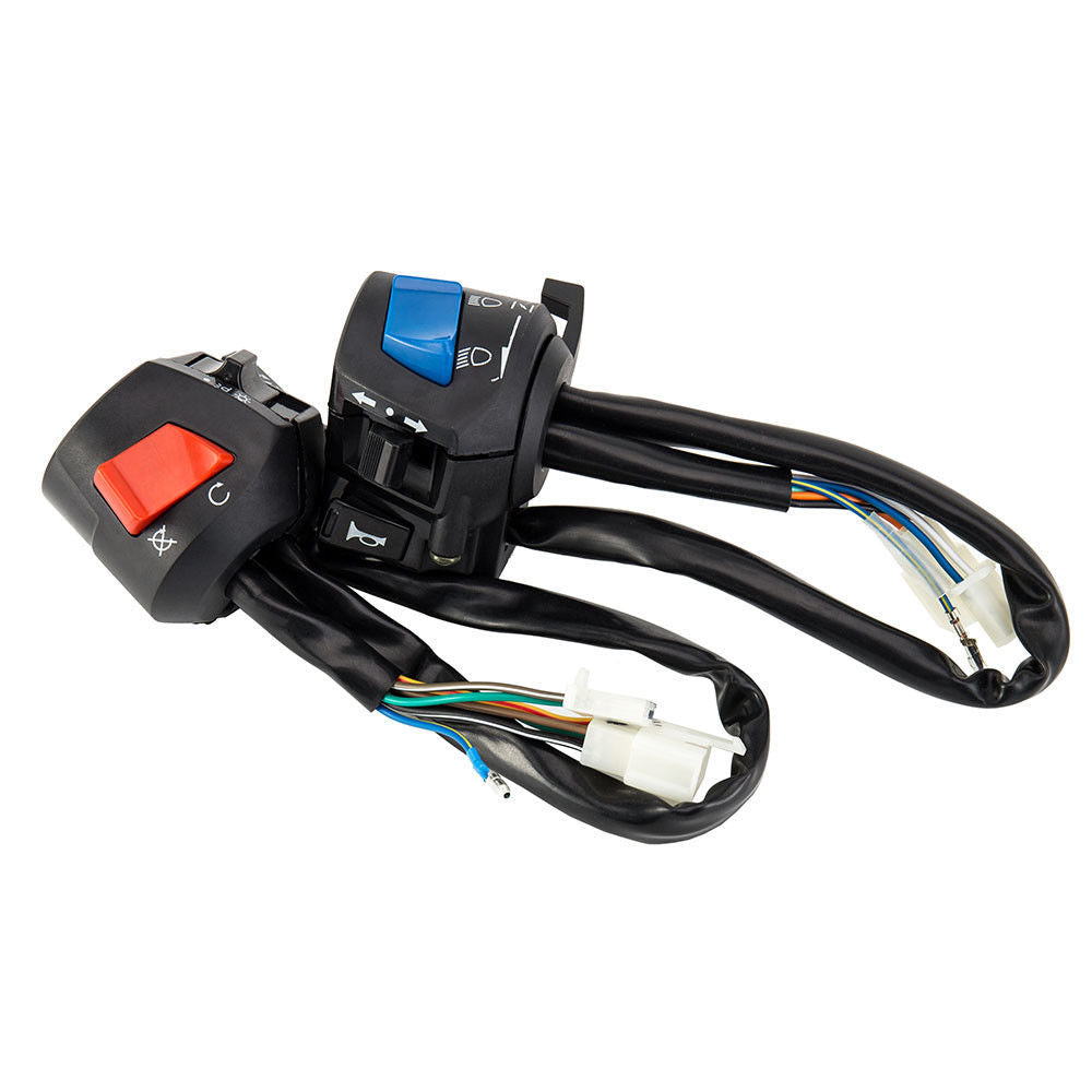 7/8'' Universal Handlebar Motorcycle Horn ON-OFF Turn Signal Headlight Switch Air outlet