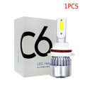 1PC Universal High Power Auto Bulbs C6 Car LED Headlights - 6000K - White Light 6000K-white_H11/H8/H9