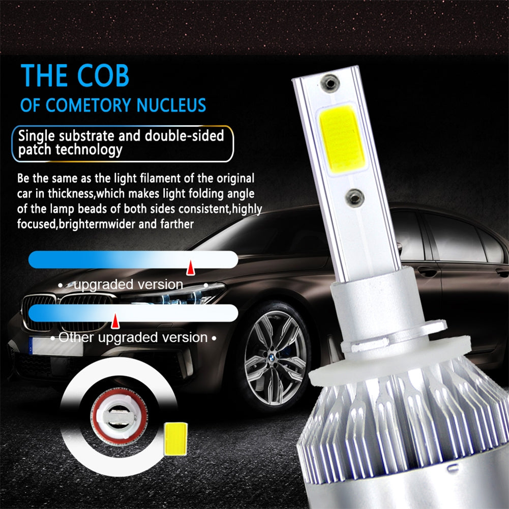 1PC Universal High Power Auto Bulbs C6 Car LED Headlights - 6000K - White Light 6000K-white_H11/H8/H9