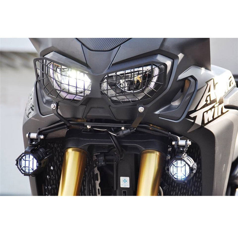 Motorcycle Modification Headlight Grille Guard Cover Protector for HONDA CRF1000L black