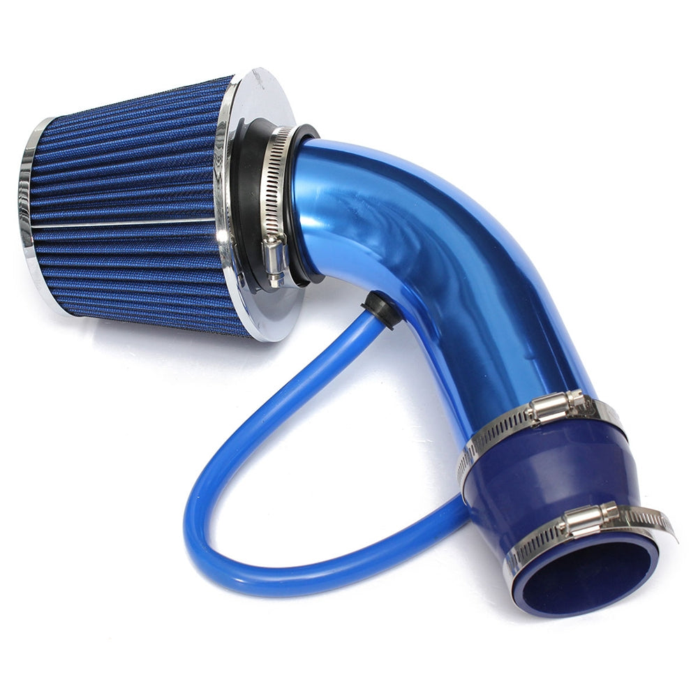 76mm/3inch Universal Car Cold Air Intake Filter Induction Pipe Hose System Kit black