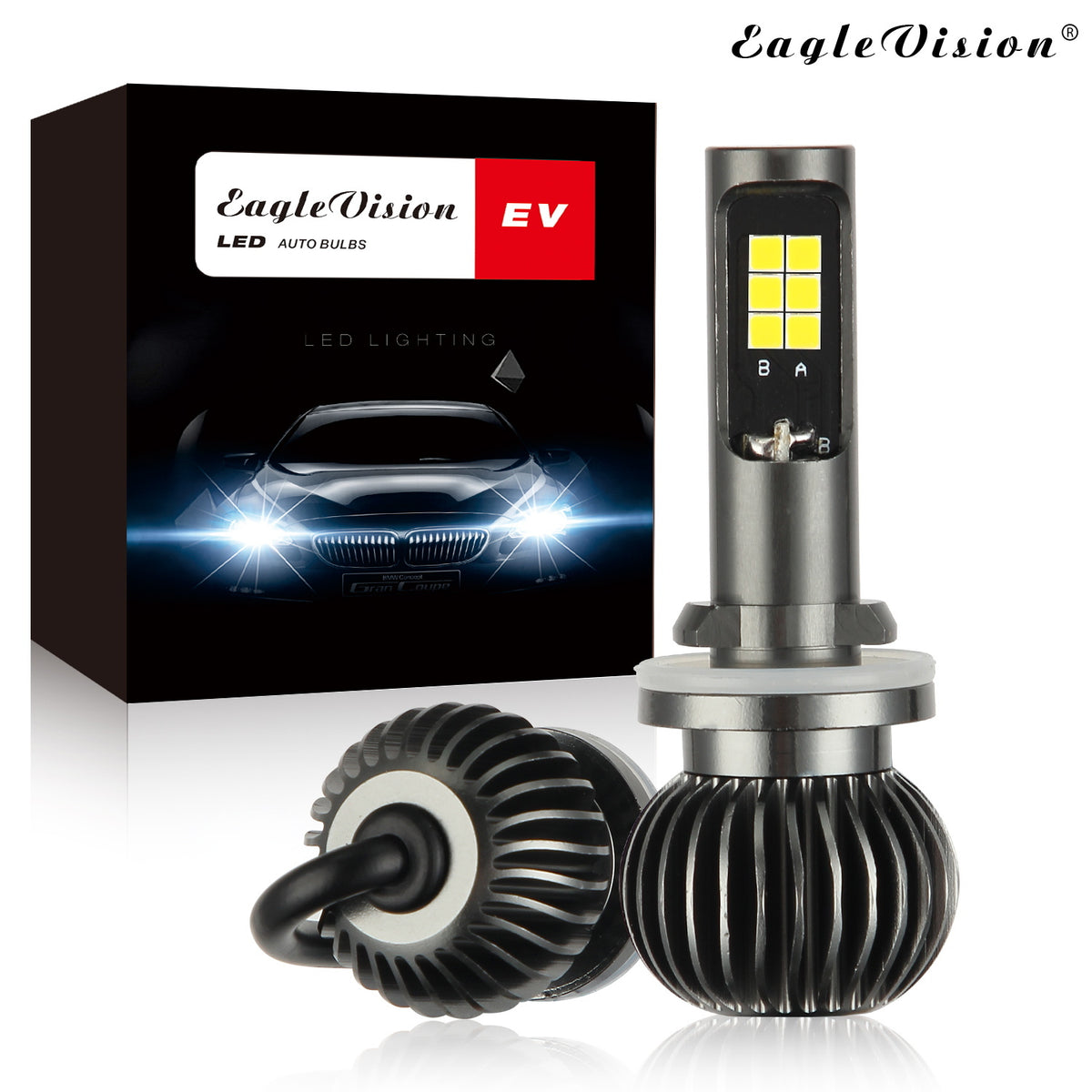 2pcs/set 880/881 9005/9006 H8/H11 5202 Dual Color Truck High Power Headlight Bulb Cool white + amber_H8/H11