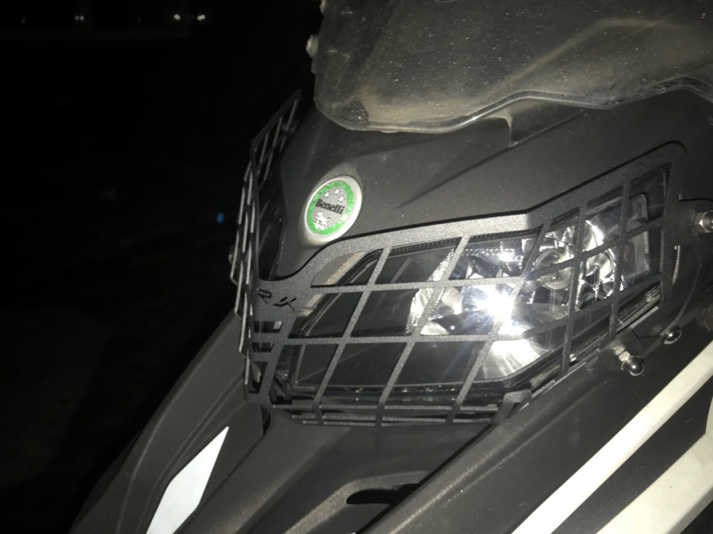Motorcycle Modification Headlamp Net Headlight Grille Guard Cover Protector for Benelli TRK502X 2018 black