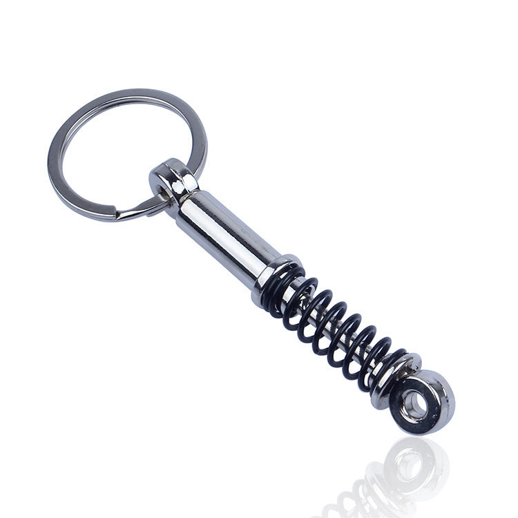 Piston Shock Absorber Shape Key Chain Decoration Key Chain Pendant white