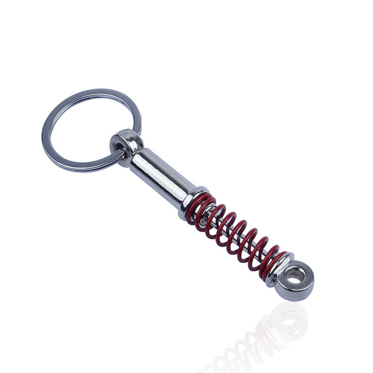 Piston Shock Absorber Shape Key Chain Decoration Key Chain Pendant white