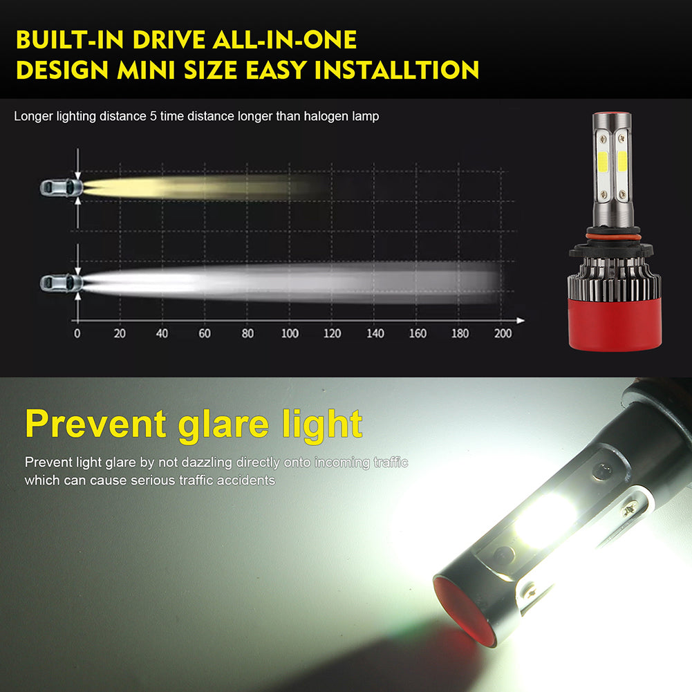 2PCS H4 H7 H11 9005/9006 LED Headlight Bulb 280W 28000LM DOB Headlight Lamp