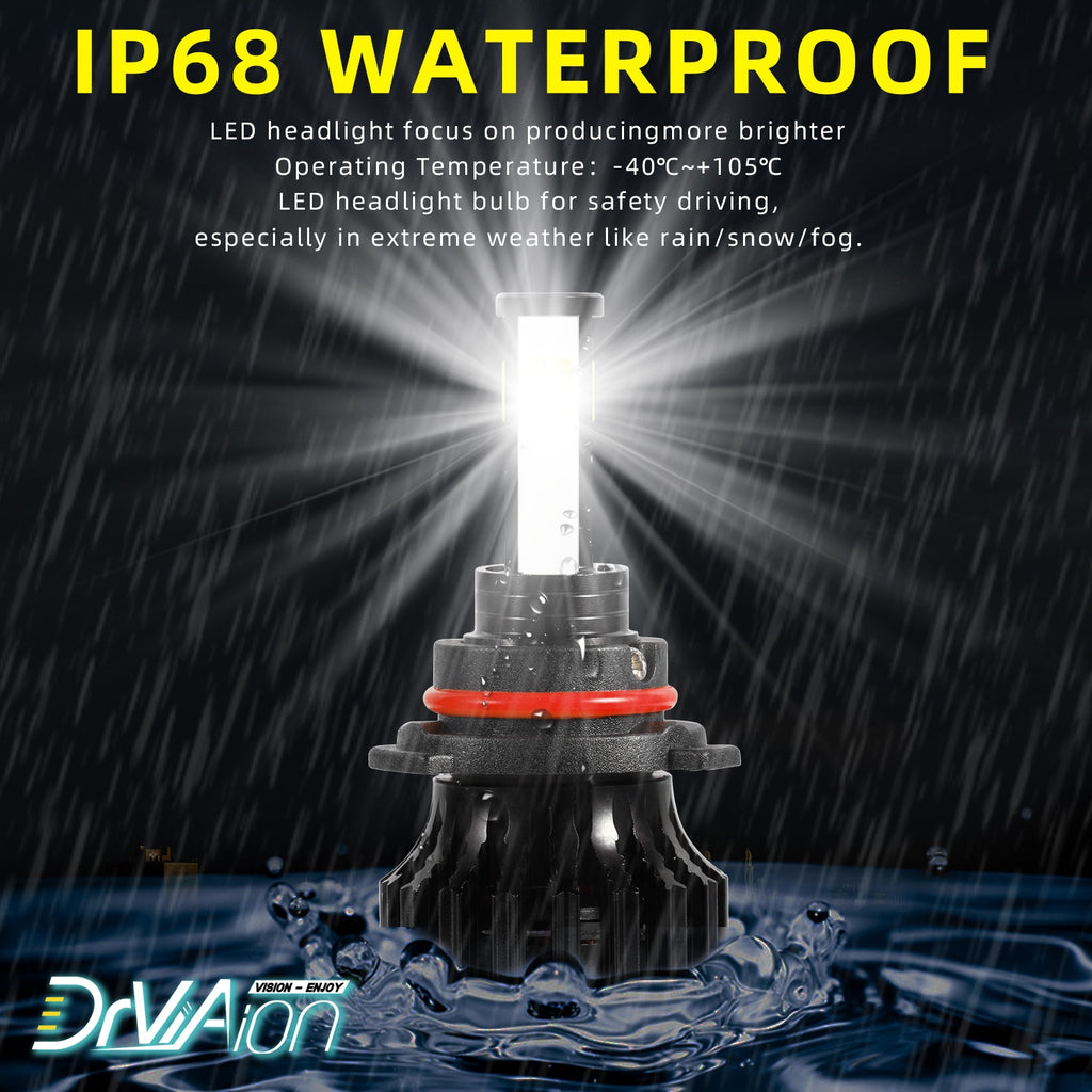 Mini LED Headlight Bulb 100W 10000LM H1 H7 H8/9/11 H4/HB2/9003 9005/HB3 9006/HB4 Replace LED Headlights