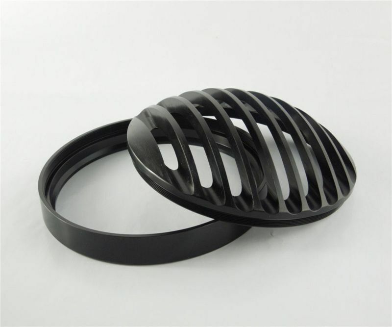 5 3/4" CNC Headlight Light Grill Cover for  Sportster XL 883 1200 2004-14 black