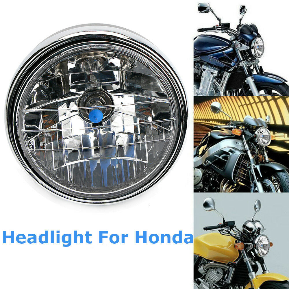 7 Inch 35W Universal Motorcycle Headlight Transparent Crystal Glass Clear Lens Beam Round LED HeadLamp For Honda CB series