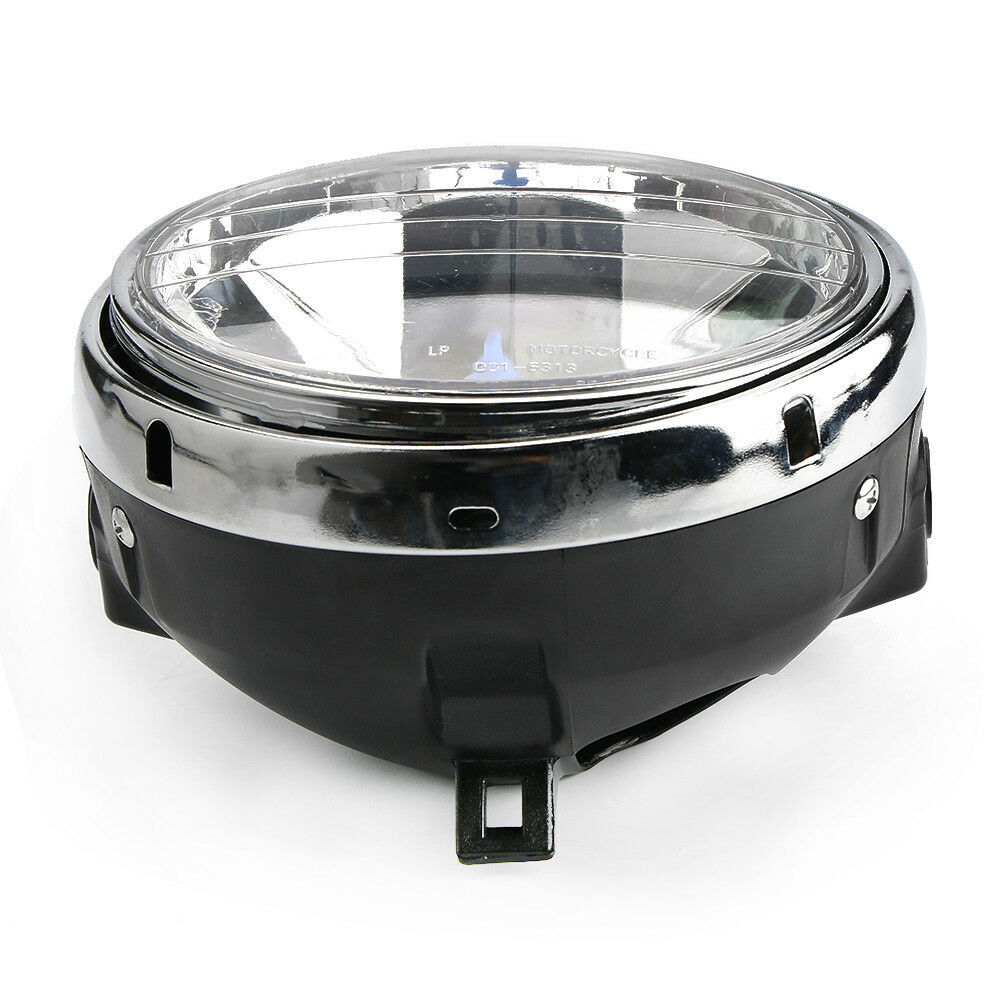 7 Inch 35W Universal Motorcycle Headlight Transparent Crystal Glass Clear Lens Beam Round LED HeadLamp For Honda CB series