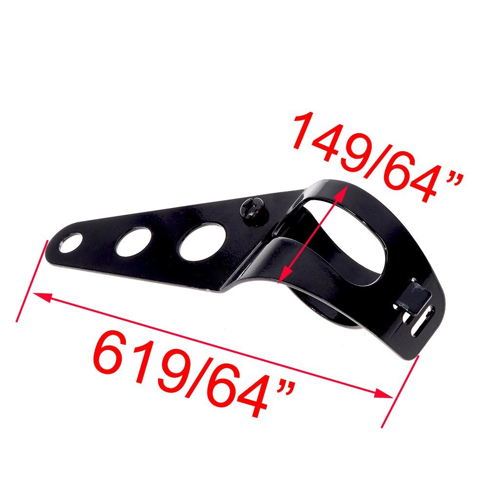 6.5"  DC 12V Motorbike Vintage Head Lamp Scooter Round Spotlight Motor Front Lights Universal Motorcycle Refit Headlight with Brackets silver
