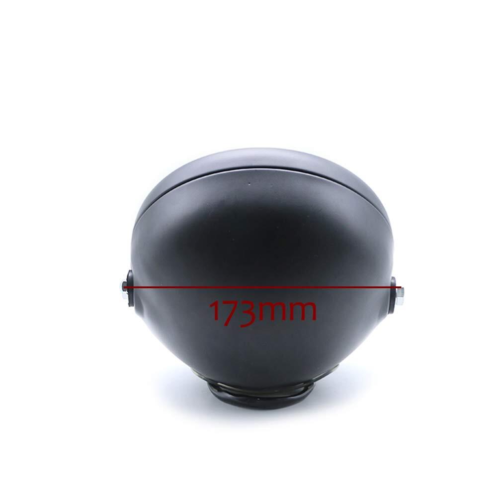 6.5Inches Metal LED Retro Motorcycle Headlight Universal Cafe Racer Vintage Motorcycle LED Headlamp Yellow light