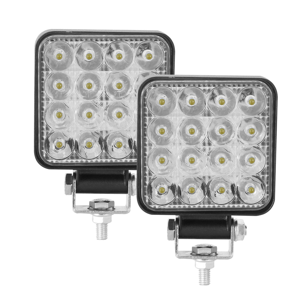 2pcs 10-30v 6000k 96w LED Bar Worklight 3inch Offroad Work Light Interior Led 4x4 Led Tractor Headlight Spotlight For Truck
