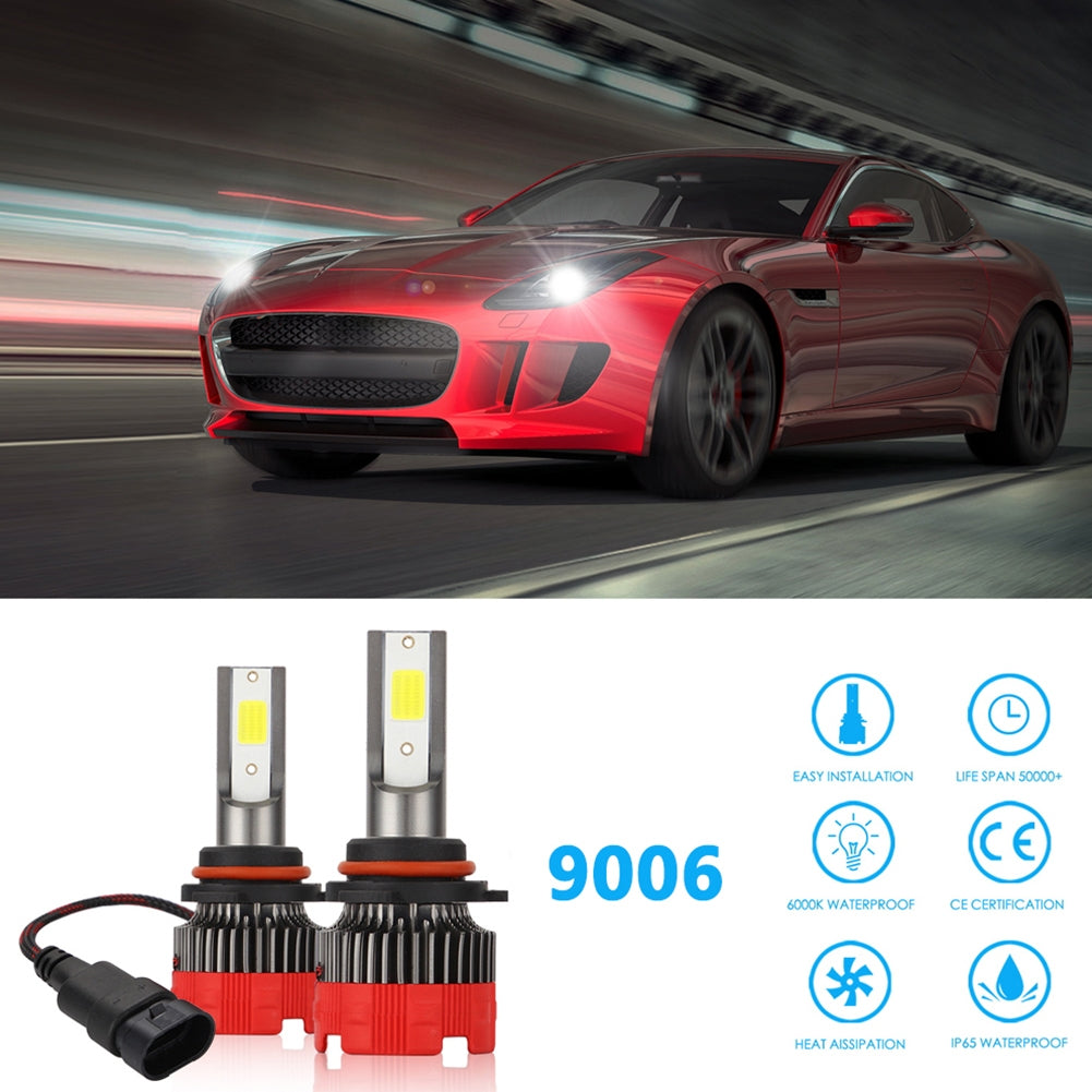 2PCS 120W 12000LM Mini Assembly H1 H7 H4 H8/H9/H11 9005 9006 LED Car HeadLight Fog light 9006