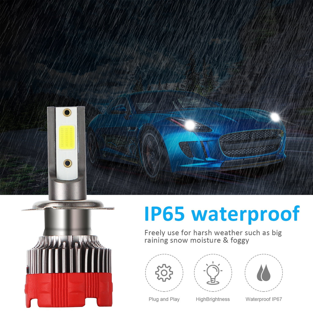 2PCS 120W 12000LM Mini Assembly H1 H7 H4 H8/H9/H11 9005 9006 LED Car HeadLight Fog light 9006