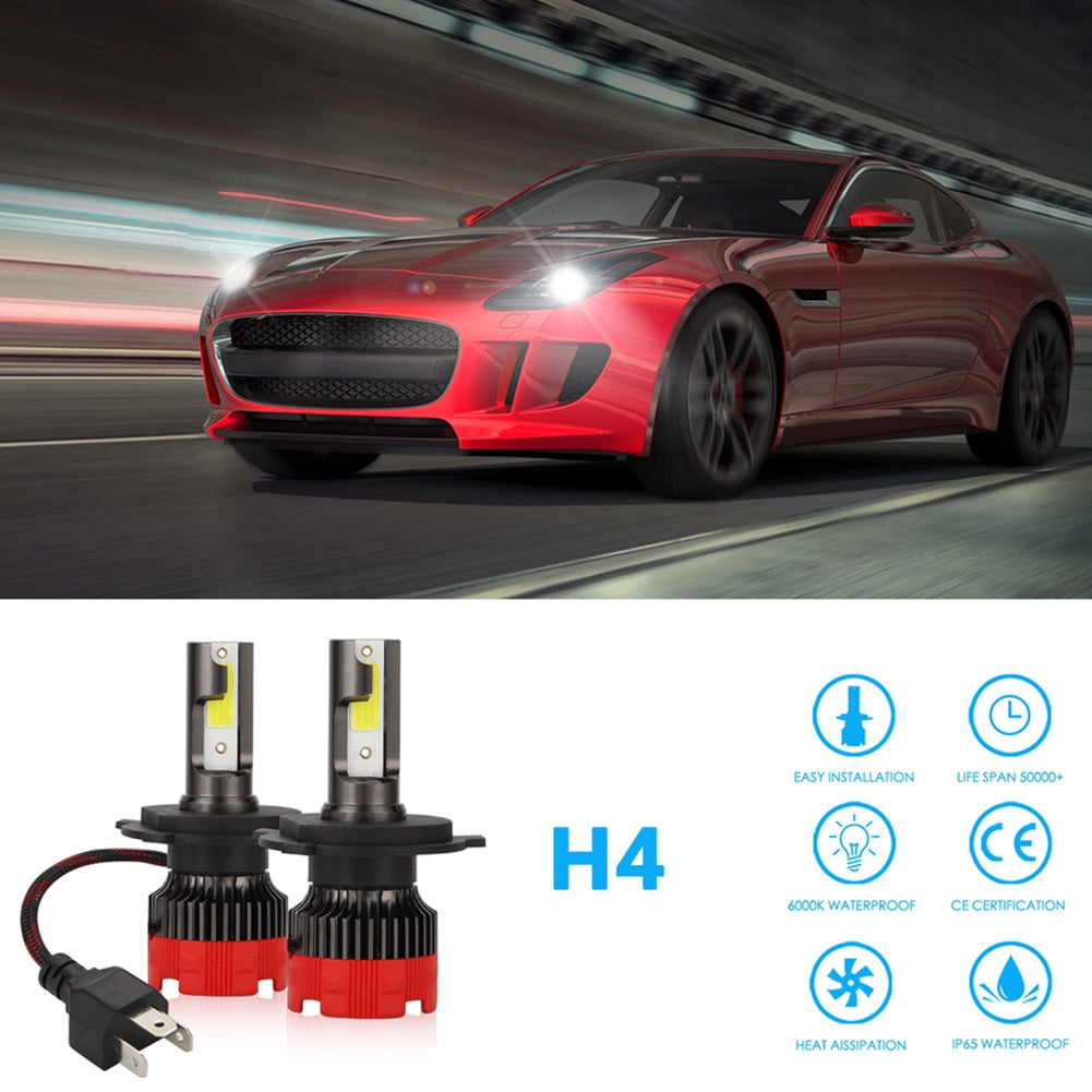 2PCS 120W 12000LM Mini Assembly H1 H7 H4 H8/H9/H11 9005 9006 LED Car HeadLight Fog light H4
